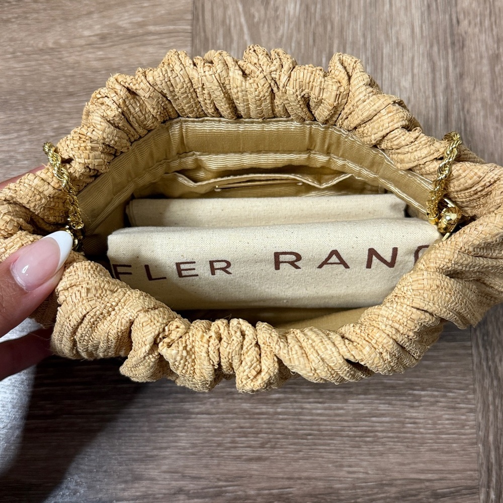 Loeffler Randall Brit Natural Flat Pleated Clutch - Picture 9 of 10